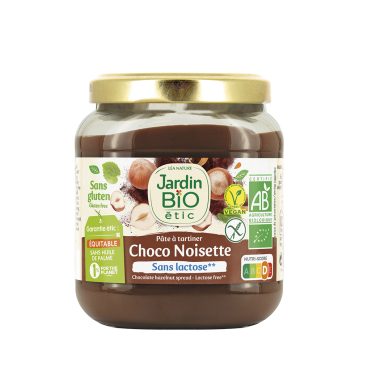 Jardin Bio Pâte à Tartiner Chocolat et Noisette sans Gluten 350G