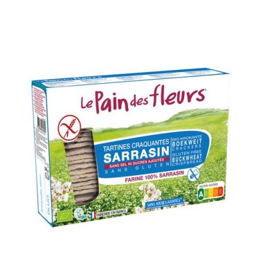 Le Pain des Fleurs Tartines Craquantes au Sarrasin sans Sel ni Sucres Ajoutés 300G