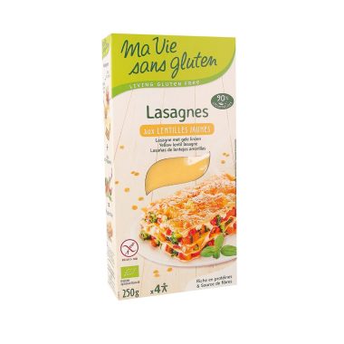 Ma Vie Sans Gluten Lasagnes aux Lentilles Jaunes 250G