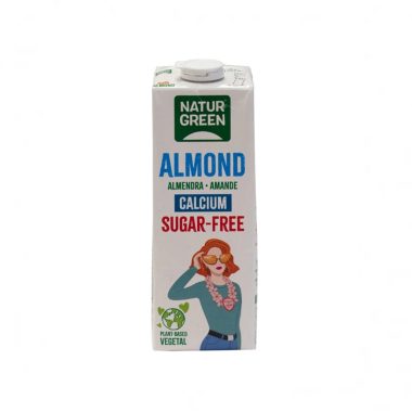 NATURE GREEN Boisson Amande Calcium Nature 1L Lait Végétal Amande Bio Enrichi Calcium Sans Lactose Naturel